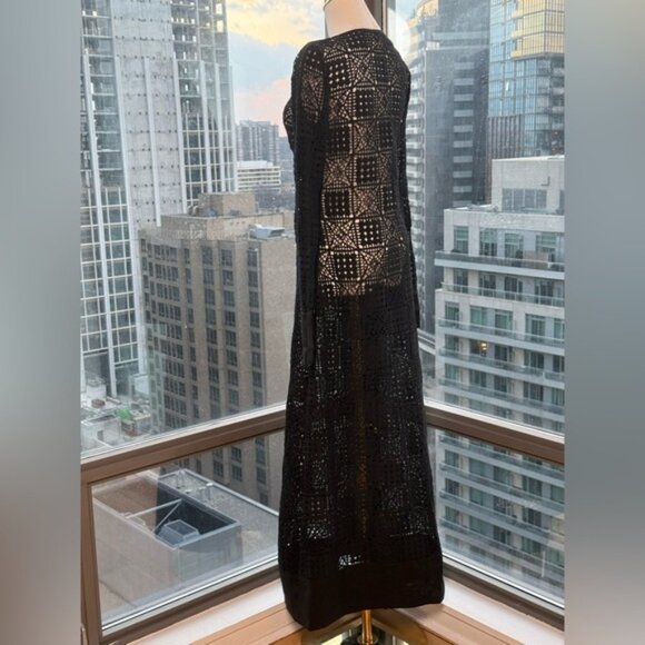🆕 SIR THE LABEL 🧿 NWOT Rayure Long Sleeve Crochet Maxi Dress, Sz 2 US 6 - Picture 9 of 15